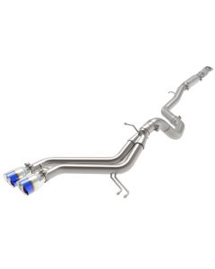 Hyundai Veloster Cat-Back Exhaust with Blue Flame Tips