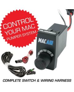 Rugged Radios Rocker Switch VSC for MAC Helmet Air Pumper - Complete Switch & Wiring Harness - MAC-VSC-RS