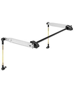 RockJock JL Antirock Sway Bar Kit Rear Billet Aluminum Arms - RJ-246201-101
