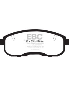 EBC 95-99 Infiniti I30 3.0 Yellowstuff Front Brake Pads - DP41752R