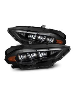 AlphaRex 18-20 Ford Mustang NOVA LED Proj Headlights Black w/Activ Light/Seq Signal/Switch DRL - 880264