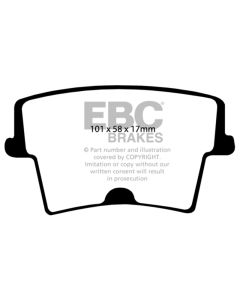 EBC 05-09 Chrysler 300 2.7 Redstuff Rear Brake Pads - DP31722C
