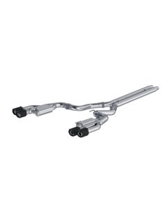 MBRP 3" Catback Dual Rear w/ Quad Race Version Carbon Fiber Tips Ford Mustang GT 2018-2022- MBRP-S72