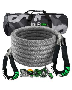 Rhino USA Kinetic Energy Recovery Rope (5/8In X 20Ft) Gray - KROPE-58X20-GRY