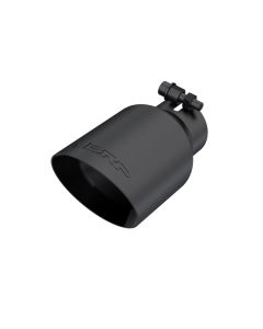 MBRP Black Coated 4" O.D. Dual Wall Angled 2.5" Inlet 8" Length Exhaust Tip - T5123BLK