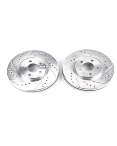 Power Stop 03-09 Chrysler PT Cruiser Front Evolution Drilled & Slotted Rotors - Pair - AR8352XPR