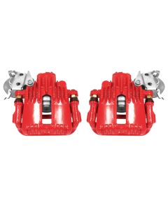 Power Stop 93-97 Chevrolet Camaro Rear Red Calipers w/Brackets - Pair - S4540