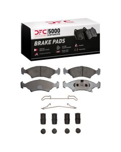 DFC 94-00 Kia Spectra Front 5000 Advanced Ceramic Brake Pads and Hardware Kit - 1551-0766-01