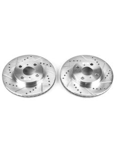 Power Stop 01-05 Toyota Echo Front Evolution Drilled & Slotted Rotors - Pair - JBR596XPR