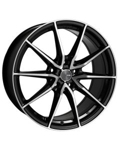 Enkei DRACO 16x7.0 5x114.3 38mm Offset 72.6mm Bore Black Machined Wheel - 509-670-6538BKM