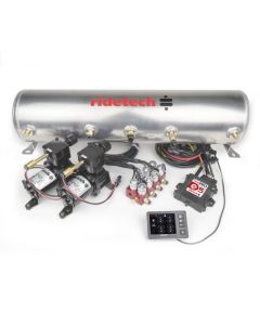 Ridetech RidePro E5 Air Ride Suspension Control System 5 Gallon Dual Compressor 1/4in Valves - 30534100