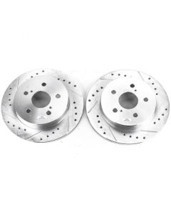 Power Stop 2019 Lexus ES350 Rear Evolution Drilled & Slotted Rotors - Pair - JBR1738XPR