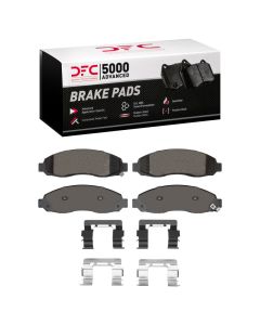 DFC 03-04 Dodge Dakota RWD Front 5000 Advanced Semi Metallic Brake Pads and Hardware Kit - 1551-0962-01
