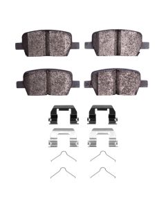 DFC 16-24 Buick Enclave Rear Euro 5000 Ceramic Brake Pads and Hardware Kit - 1600-1914-01