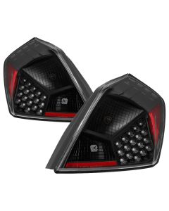 xTune Nissan Altima 07-12 Sedan LED Tail Lights - Black ALT-JH-NA07-4D-LED-BK - 9039492