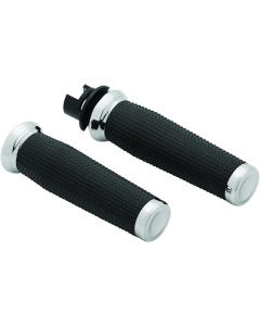 Chrome Thresher Grips for Indian 14-17 Models - Kuryakyn