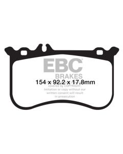 EBC 10-11 Mercedes-Benz CL550 5.5 AMG Sport Pkg Yellowstuff Front Brake Pads - DP42138R