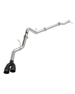 aFe Rebel XD Series 3 IN 304SS DPF-Back 23-24 GM Trucks L6-3.0L (td) LZ0- Dual Black Tip - 49-34145-B