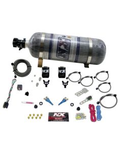 Nitrous Express Dodge EFI Full Race Dual Nozzle Nitrous Kit (100-300HP) w/Composite Bottle - 20315-12
