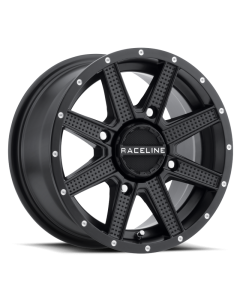 Raceline A92B Hostage 14x7in / 4x156 BP / 5mm Offset / 132.5mm Bore - Satin Black Wheel - A92B-47056-43