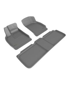 3D Maxpider 22-23 Lucid Air Kagu Floor Mat- Gray R1 R2 - L1LU00001501
