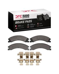 DFC 08-25 Ford E-450 Super Duty Rear 5000 Advanced Semi Metallic Brake Pads and Hardware Kit - 1551-1330-01