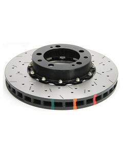 DBA 95-97 Porsche 911 Carrera Front T3 5000 Series Uni-Directional Slotted Rotor w/ Black Hat - DBA52390BLKXS