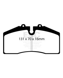 EBC 05+ Ford Saleen Mustang Brembo front calipers Yellowstuff Front Brake Pads - DP41014R