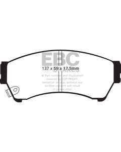 EBC 06-09 Ford Fusion 2.3 Yellowstuff Front Brake Pads - DP41765R