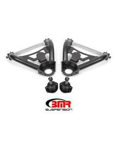 BMR 64-72 A-Body Pro-Touring Upper A-Arms w/ Tall Ball Joint (Delrin) - Black Hammertone - AA028H
