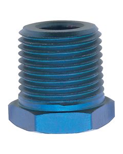Russell Performance 3/8in Male to 1/4in Female Pipe Bushing Reducer (Blue) - 661560