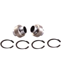 QA1 COM-T Series Bearing Kit w/Snap Ring - .5in x 1in Wide - Heat Treated Chrome Plated Steel w/PTFE - COM8T-102PK