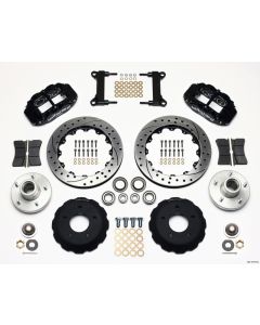 Wilwood Narrow Superlite 6R Front Hub Kit 13.06in Drilled Chevy C-10 60-87 CPP Drop Spindle - 140-10775-D