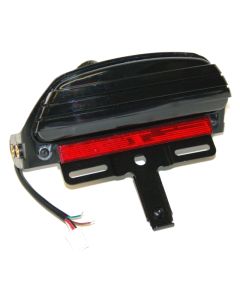 Letric Lighting 2006+ FXST Model Softail Replacement LED Taillight - Smoked Lens Fits - LLC-STTL-SS