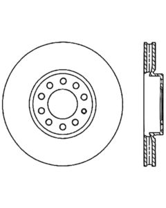 StopTech Power Slot 05-10 VW Jetta (except Wagon) Front Right Slotted CRYO Rotor - 126.33110CSR