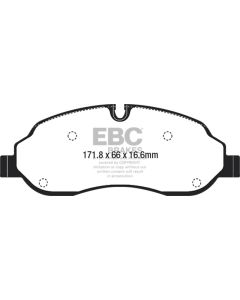 EBC 2015+ Ford Transit 150 SRW Yellowstuff Front Brake Pads - DP42221R