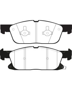 EBC 2016+ Lincoln Continental (10th Gen) 2.7L Twin Turbo Yellowstuff Front Brake Pads - DP43072R