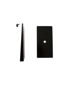 Fishbone Offroad Universal 4in Leaf Spring Shim - Black - FB27370