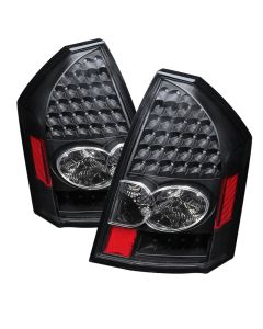 xTune Chrysler 300 05-07 LED Tail Lights Black ALT-JH-CHR305-LED-BK - 9027567