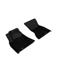 3D MAXpider 2014-2019 Porsche Macan Kagu 1st Row Floormat - Black - L1PO01411509