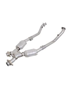 BBK 99-04 Mustang 4.6 GT / Cobra High Flow X Pipe With Catalytic Converters - 2-1/2 - 1670