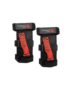 Fishbone Offroad Paracord Grab Handles w/Three Straps Red - FB55280