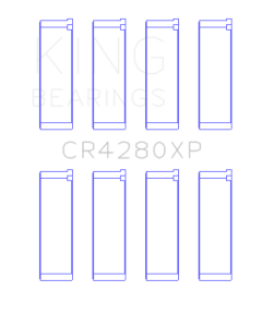 King Engine Bearings Subaru WRX/STi EJ20/EJ22/EJ25 48mm Rod (Size +0.5) Performance Rod Bearing Set - CR4280XP0.5