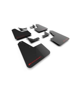 Rally Armor 21-25 Dodge Ram 1500 TRX Black UR Mud Flap - Red Logo - MF128-UR-BLK-RD
