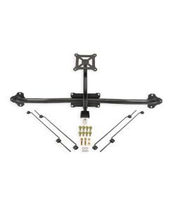 BMR 14-19 Chevrolet Corvette C7 Bolt-On Parachute Mount - Black Hammertone - PM570H