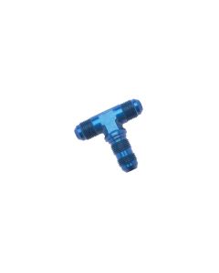 Russell Performance -8 AN Flare Bulkhead Tee Fitting (Blue) - 661330
