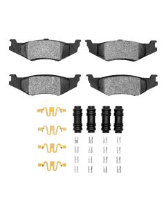 DFC 89-10 Chrysler Concorde Rear 5000 Advanced Semi Metallic Brake Pads and Hardware Kit - 1551-0512-01