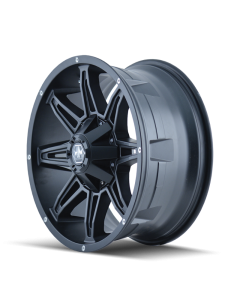 Mayhem 8090 Rampage 20x9 / 6x135 BP / 0mm Offset / 106mm Hub Matte Black Wheel - 8090-2937MB