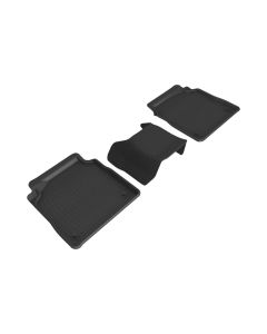3D MAXpider 18-23 Lexus LS Kagu Black Floor Mats - R2 - L1LX06421509