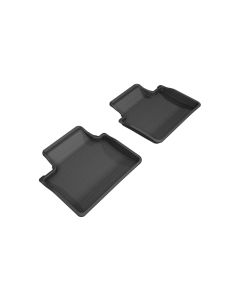 3D MAXpider 2017-2019 Porsche Panamera Kagu 2nd Row Floormats - Black - L1PO01721509